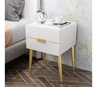 JMOZHCD Mesita de Noche con 2 cajones, Unidad de Almacenamiento Moderna, Mesa Auxiliar de Almacenamiento Simple y Moderna