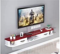 JMOZHCD Mueble de TV Vertical Adecuado para Equipos de DVD/CD/Consola de Sala de Estar, Mueble de TV montado en la Pared, Entretenimiento Flotante
