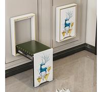 JMOZHCD Silla Plegable de Pared, Taburete de Entrada, Taburete de Pared Plegable, Silla Multifuncional Que Ahorra Espacio, Banco de Zapatos (White)