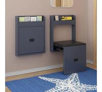 JMOZHCD Silla Plegable de Pared, Taburete de Pared para baño, Silla de Porche, Puerta, Zapatero, reposapiés Oculto, Plegable (Matte)