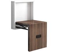 JMOZHCD Silla Plegable de Pared, Taburete de Pared para baño, Silla Plegable Oculta, Fuerte Capacidad de Carga, no ocupa Espacio (Walnut)
