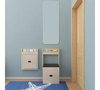 JMOZHCD Silla Plegable montada en la Pared, Taburete para Cambiar Zapatos de Entrada, Asiento Plegable para Banco de Ducha, Silla Plegable Oculta para Porche doméstico (Matte Skin)