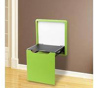 JMOZHCD Taburete para Cambiar Zapatos montado en la Pared, Banco para Asiento de Ducha, Silla de Pasillo Plegable retráctil, Banco de aleación de Aluminio (Green)