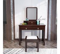 JMOZHCD Tocador con cajón de Espejo, Silla de Maquillaje de Madera Maciza, Muebles de Dormitorio, tocador, tocador de cosméticos