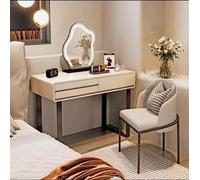 JMOZHCD Tocador, Dormitorio Principal, Gabinete de Maquillaje, Conjunto Minimalista Moderno, Mesa de Maquillaje para niñas, Gabinete de Almacenamiento, Muebles (White 100cm)