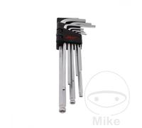 JMP Juego 9 destornilladores allen acodados cabeza esférica 1.5-10.0 MM