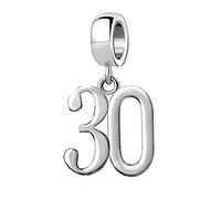 JMQJewelry 10, 13, 16, 18, 21, 30, 40, 50, 60, número de hito de la suerte, regalo de feliz cumpleaños, cuentas para mujer, Metal, Cobre