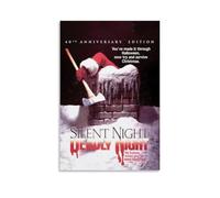 JMQPMDU Póster de pared de película clásica de la serie de televisión de Silent Night, Deadly Night, Deadly Night, Deadly Night, Póster decorativo para dormitorio, 30 x 45 cm, estilo sin marco