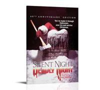 JMQPMDU Póster de pared de película clásica de la serie de televisión de Silent Night, Deadly Night, Deadly Night, Deadly Night, Póster decorativo para dormitorio, 12 x 18 pulgadas (30 x 45 cm