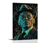 JMQPMDU Póster decorativo de Frank Sinatra con el gran cantante y banda, pintura decorativa para dormitorio, 40 x 60 cm, estilo marco