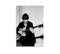JMQPMDU Póster decorativo de George Harrison con el gran cantante y banda, pintura decorativa para dormitorio, 40 x 60 cm, estilo sin marco
