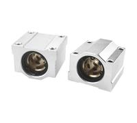 JMRTQMEC 4 Piezas de Casquillo de Asiento de cojinete Lineal de Caja de Manguito de Cobre SCS8 10 12 16 2040UU/LUU(SCS20LUU)