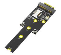 JMT Adaptador Mini PCI-E a M.2 NGFF Key M con ranura para tarjeta SIM, módulo Wi-Fi WWAN LTE
