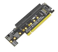 JMT Adaptador PCIe 5.0 X16 a Dual M.2 Mkey y PCIe x16 (señal x8) adaptador dual M.2 Mkey PCIe5.0 compatible con SSD M.2 NVMe que soporta bifurcación PCI-e x8x4x4