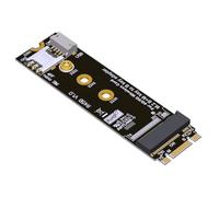 JMT ADT-R45B Adaptador de tarjeta de red M.2 B & M-Key a B-Key compatible con tarjeta de módulo NanoSIM M2 B Key 3042 3052 LTE (R45B)