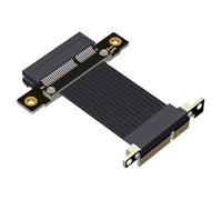 JMT Cable de extensión PCI-E 4.0 x4 16G/bps / 64G/bps, adaptador compatible con tarjeta de red, tarjeta USB, tarjeta gráfica SSD (M22SF-TL x4,15 cm)