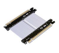 JMT Cable elevador ADT-K33NS PCIE 4.0 x16 a x16 Puentes de intercambio de señal TX a RX Soporte GTX1080ti GTX2080ti RX5700xt RTX3060 (25 cm, K33NS PCIe 4.0)