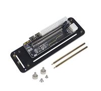 JMT M.2 WiFi (llave A/E) Soporte de tarjeta gráfica externa con cable elevador PCIe 3.0 4X PCI-E x4 compatible con ITX STX NUC VEGA64 GTX1080ti (25 cm, mini base PCIe)