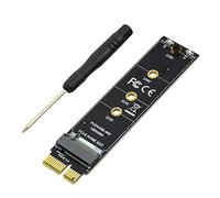 JMT PCI-E PCI Express 3.0 X1 a M.2 M Interfaz de llave NVMe SSD PCIE M.2 Adaptador de tarjeta elevadora Disipador de calor SSD 2230 2242 2260 2280 Velocidad completa (1 PCS)