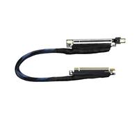 JMT PCIE 5.0 X16 - Cable de extensión de tarjeta gráfica de 270 grados, 64 GBS, GEN5, arnés de malla trenzada, elevador para tarjeta gráfica de servidor AI, adaptador de GPU flexible 16AD5 (izquierda