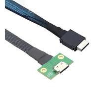 JMT PCIE Oculink SFF 8611 4I 42P a SFF-8612 4I - Cable hembra de servidor de alta velocidad (50 cm)