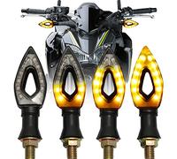 JMTBNO 4pcs Intermitentes Moto LED Luces de Señal de Giro Homologados Indicador de Flujo Secuenciales Pequeño 12V Bombilla Universal Compatible con Yamaha R1 R6 FZ6 FZ1 FZ FJR Fazer XT WR TT-R