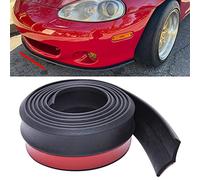 JMTBNO Alerón Delantero para Coche, Protector de Parachoques Coche 2.5m Spoiler Universal Coche Pegatina Lip Skirt Protector Coche Delantera Lip Bumper Caucho 60mm Anchura