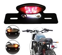 JMTBNO Integrado LED Luz Trasera Moto con Intermitentes Luz de Freno Luz de Matrícula Luz Indicadores Homologados 12V Universal para Bobber Chopper Cafe Racer Scrambler