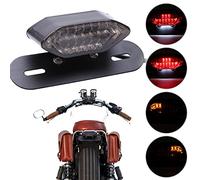 JMTBNO LED Luz Trasera Moto Luz de Freno con intermitentes Luces Indicadores Luz Señal de Giro con Soporte de Matrícula Universal 12V Homologados por Cruiser Bobber Chopper Cafe Racer