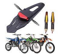 JMTBNO Luz Trasera Moto LED Luz Freno Guardabarros Trasero con Indicador de Señal de Giro Luces Intermitentes para Motocicletas Motocross Enduro Trail Dirt Bike Off-road