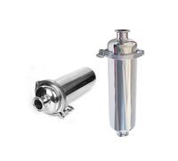 JMVLVLOA 1pc 304 Grade Stainless Steel 5inch-38mm Pipeline Strainer Pipe Tri Clamp 100 Mesh Beer Homebrew Fitting Ferrule