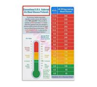 JMVLVLOA Diabetic Health Metric Chart Metal Tin Sign to Hemoglobin A1C Reference Guide for Education Office Decor 8 X 12 in