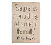 JMVLVLOA Humorous Quote Tin Sign About Plans Changing Metal Plaque Funny Wall-Art for Home Office Living Room Decor 8 X 12 inch