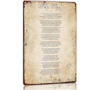 JMVLVLOA Meaningful The Dash Poem Metal Tin Sign Reflective Wall Decor for Home Office or Living Room 8 X 12 in