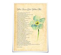 JMVLVLOA Memorial Sympathy Gift Metal Sign Comforting Poem Wall-Art for Loss of Loved One Remembrance Decor for Home Living Room (8 X 12 in)