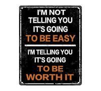 JMVLVLOA Metal Tin Sign with Quote for Wall Decor Home Garden Garage Gift (8 X 12 in)