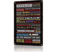 JMVLVLOA Retro Vintage Metal Sign Pop Culture Quote Tin Wall-Art for Man Cave Home Bar and Garage 8 X 12 in