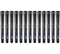 JMX JumboMax Ultralite - Puños de golf cónicos de gran tamaño, 25% más ligeros que el estándar, rayas RWB / mediano (+5/16) / paquete de 13