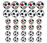 JMZLLRX 30 Pz Parches para Ropa Termoadhesivos Fútbol Patch Stickers, Balón Parche Termoadhesivo para Camisetas, Jeans, Bolsas de Ropa