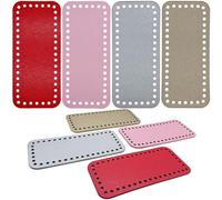 JMZLLRX 4 Piezas da Fondos para Bolsos de Ganchillo de Cuero, Cojín de Parte Inferior de Bolso, Cojín Inferior Almohadilla de Bolso para Accesorios Hechos a Mano Del Bolso DIY, Colorido