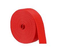 JMZLLRX Cinta de Poliéster 25mm Cinta de Costura Pesada, Nastro in Sarga di Poliéster y Cotone para Costura, Decoración del Hogar, Manualidades, Rojo