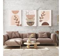 JNAOZI Cuadros De Plantas Estéticas - Conjunto De Pósteres Bohemios, Abstracto Moderno Sin Marco (Juego-07,60x90cm*3 Piezas)