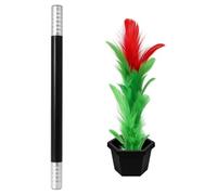 JNAWA Black Stick to Rose Magic Tricks - Varita mágica para florecer, accesorio de rendimiento fácil para adultos, adolescentes, accesorios y kits de mago