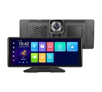 Jnchdghwa 10,26" Pantalla Táctil DVR para Coche Dashcam Inalámbrico CarPlay para Android Auto Grabador de Vídeo de Doble Lente Grabador de Vídeo de Doble Cámara de Salpicadero DVR