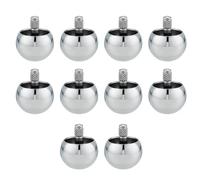 Jnchdghwa 10X Tippe Top Metal Flip Over Top Peonza Giratoria de Acero Inoxidable IncreíBle Regalo de Juguete, Plata