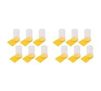 Jnchdghwa 12PCS Estación de Riego de Abejas Tazas de Abejas Agua para Abejas Jardín Beber Abeja Equipo de Apicultura Comedero de Entrada de Colmena de Miel