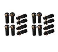 Jnchdghwa 16 Piezas M3 Barra de Acoplamiento de la ArticulaciÓN de RÓTula Tirante de Cabeza de Bola Foca Fin de 1/10 RC CamiÓN Coche CamiÓN Calesa Negro