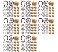 Jnchdghwa 192 Piezas de Suministros para Fiestas Occidentales, Centros de Mesa Vintage para de la Suerte, Recuerdos de Fiesta de Boda, Decoraciones de Vaquero