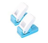 Jnchdghwa 2 Pcs Perforadora de Papel, Perforadora de Agujeros Cuadrados, Perforadoras de Acción de Palanca Portátiles para Manualidades en Papel y Scrapbooking.