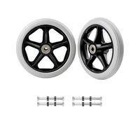 Jnchdghwa 2 Ruedas de Repuesto de Goma Maciza de 6 Pulgadas para Sillas de Ruedas, Andadores, Rollators y Accesorios para Sillas de Ruedas